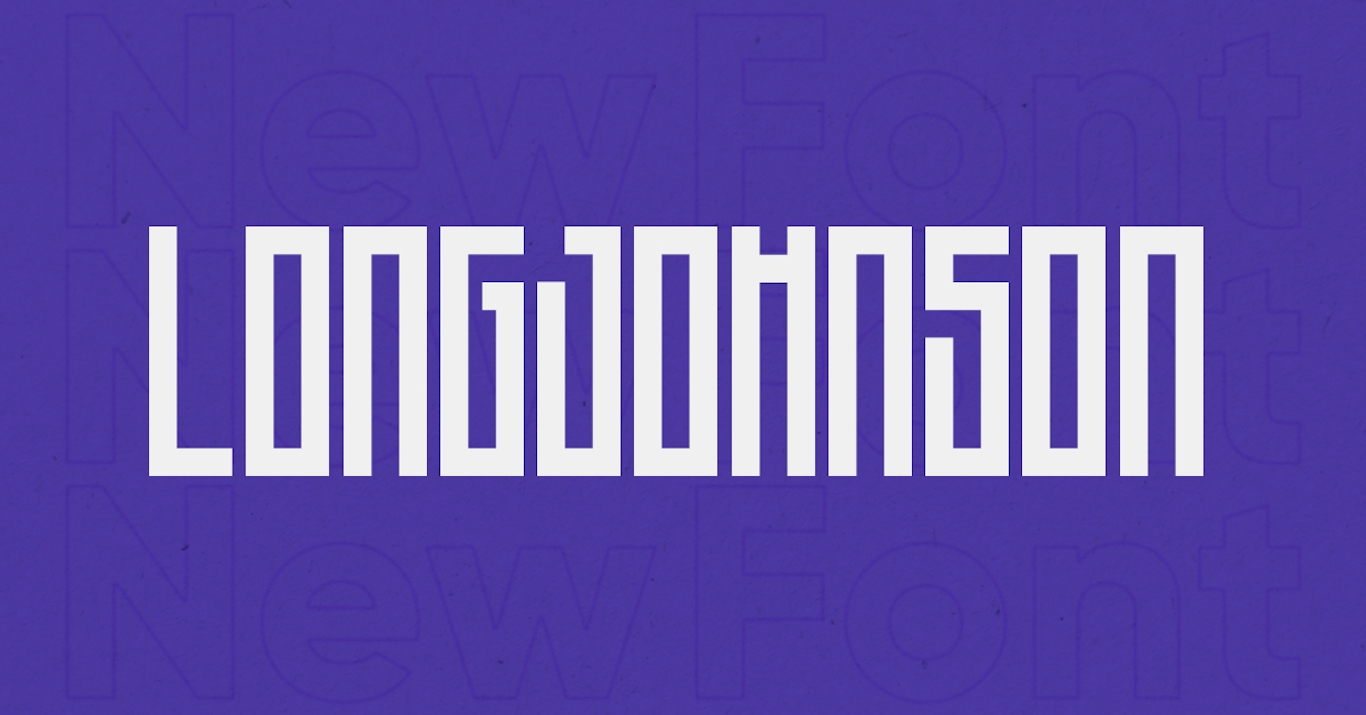 📌 Long Johnson Font Crehana