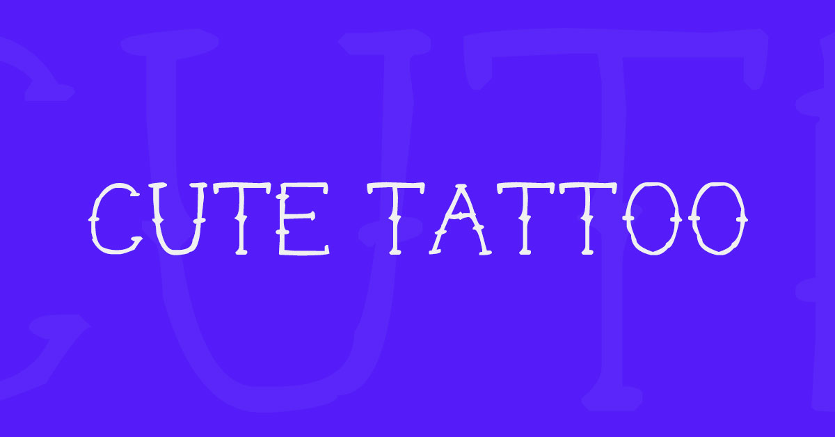 Fuente Cute Tattoo