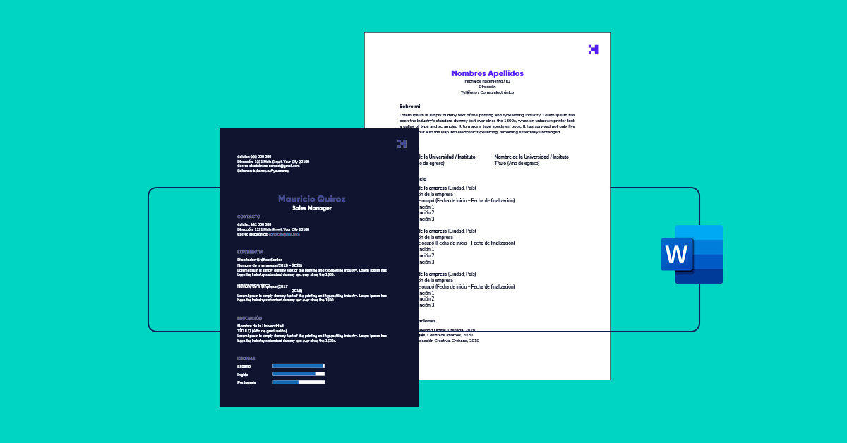 2 modelos de curriculum vitae