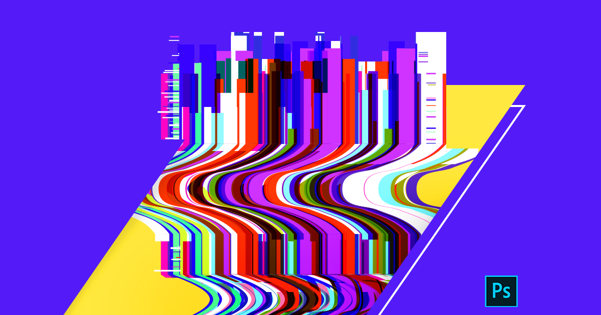 Acción de Photoshop: Glitch