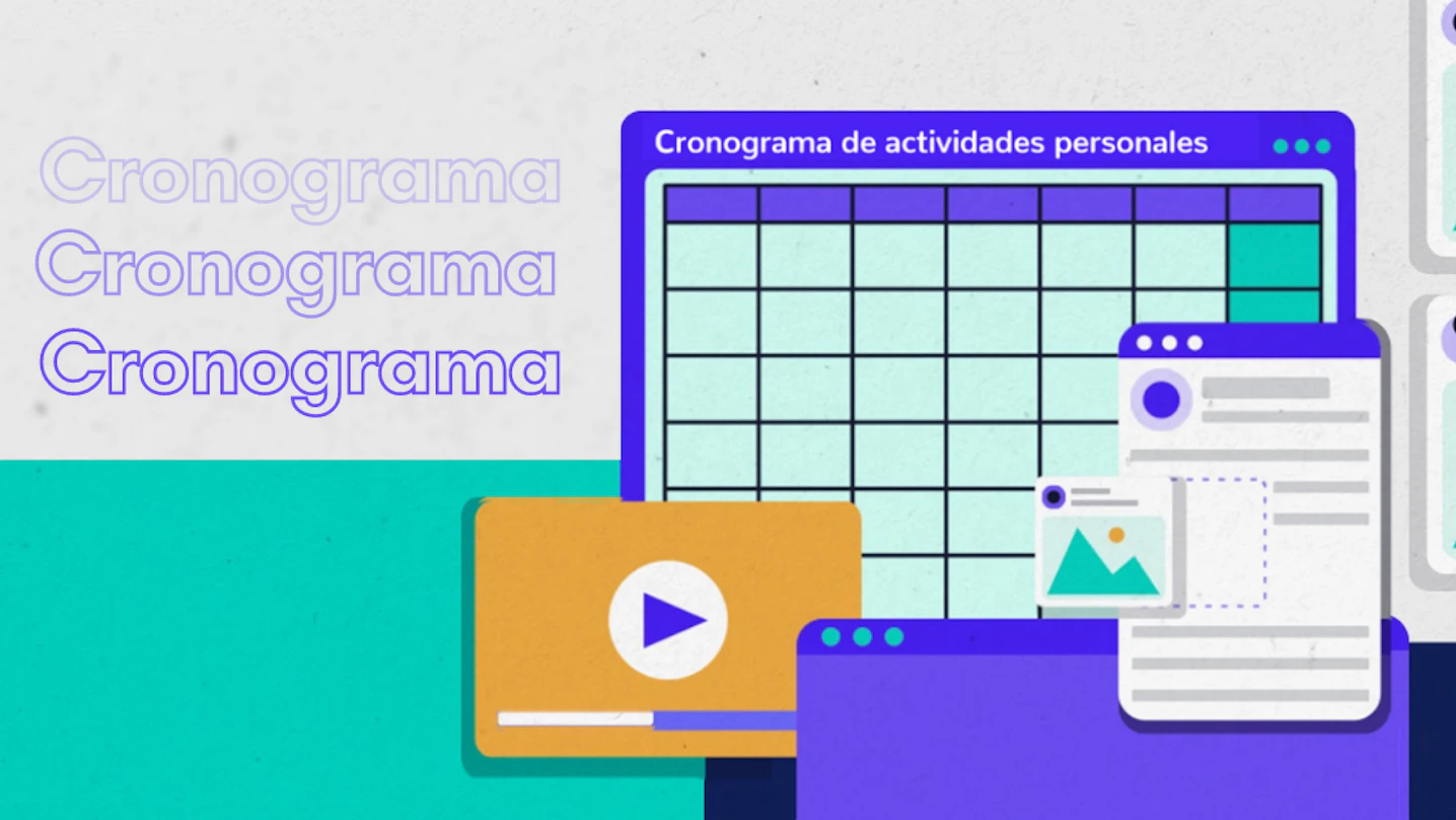 ¿Tienes muchas cosas que hacer y no sabes cómo ordenarlo? ¡Este cronograma es la solución!