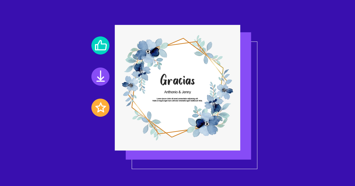 diseños de tarjetas con flores