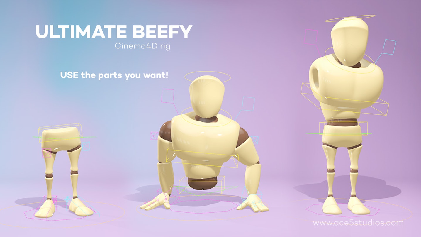 Descarga gratis este Rig para hacer personajes en Cinema 4D