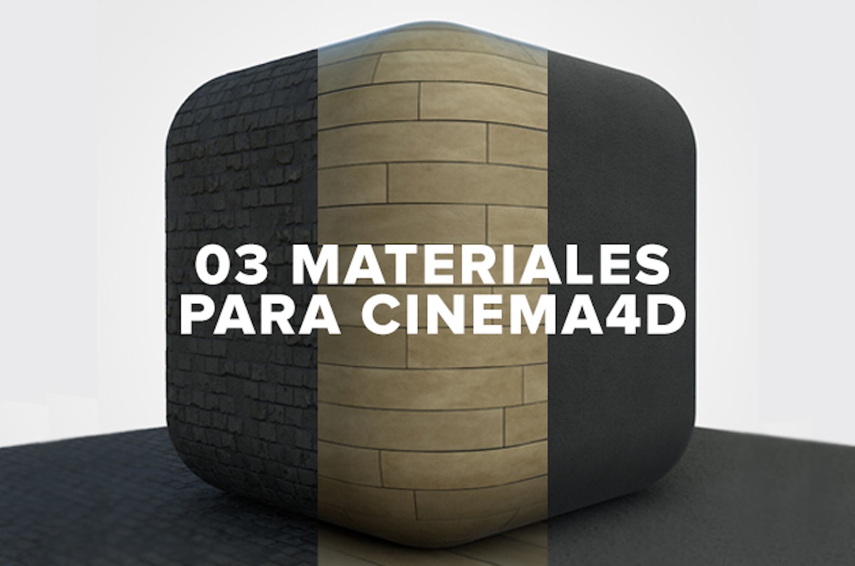 Descarga gratis 3 materiales para tus proyectos en Cinema 4D